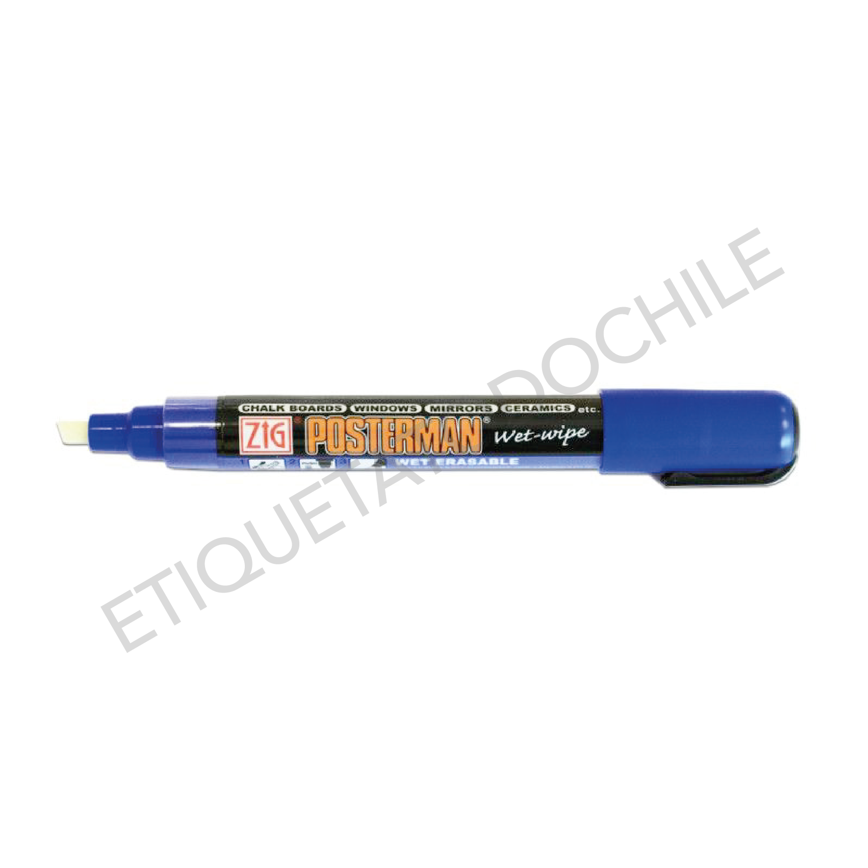 Marcador Tiza Liquida Punta Cincel 6mm - Azul - MULTIBRAND COMPANY